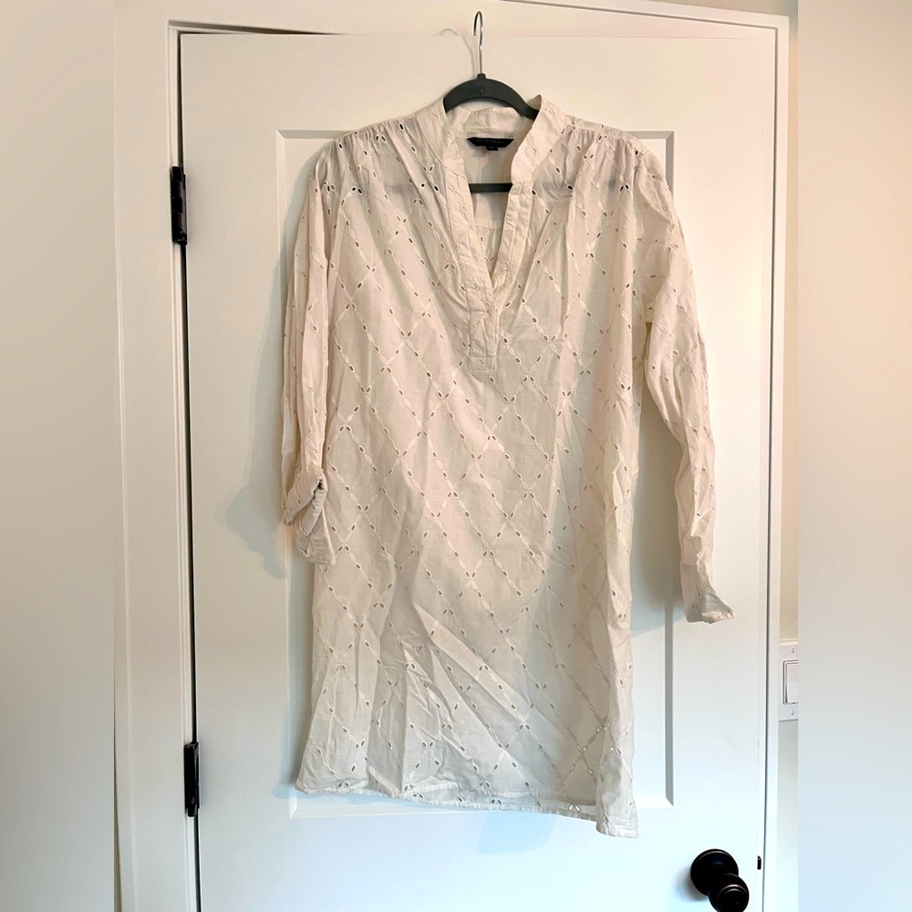 White eyelet dress